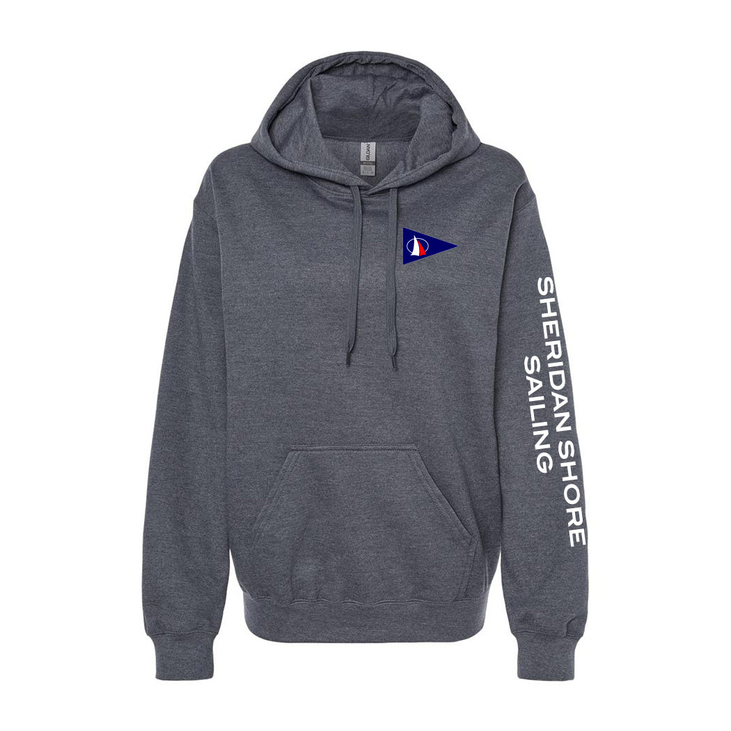 Hoodie ~ Sheridan Shore Sailing-dark heather
