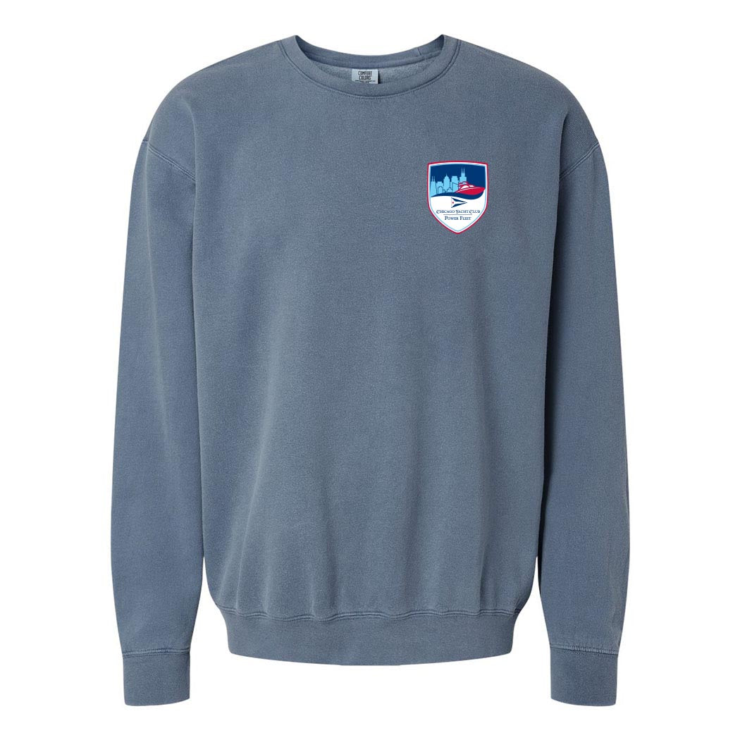 Logo - Power Fleet ~ Lightweight Crewneck Sweatshirt ~ Chicago Yacht Club