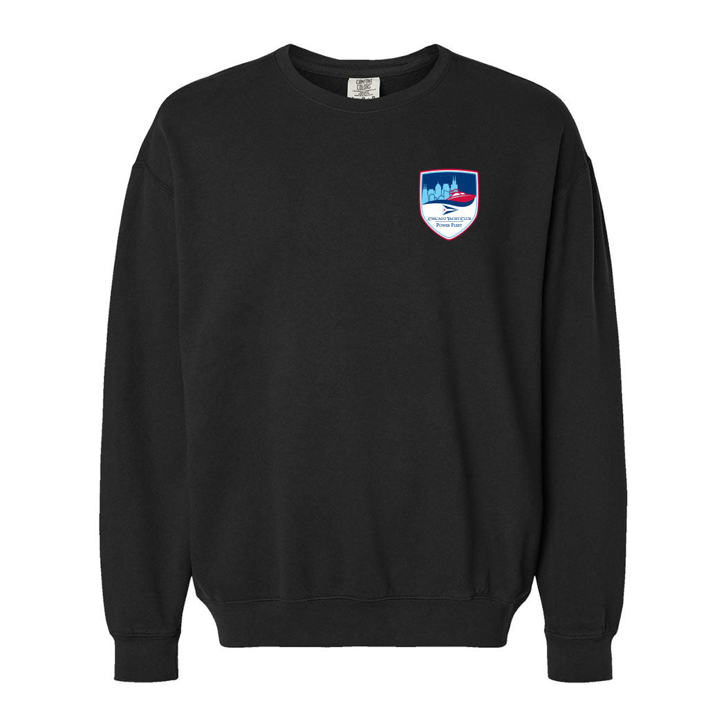 Logo - Power Fleet Small ~ Lightweight Crewneck Sweatshirt ~ Chicago Yacht Club
