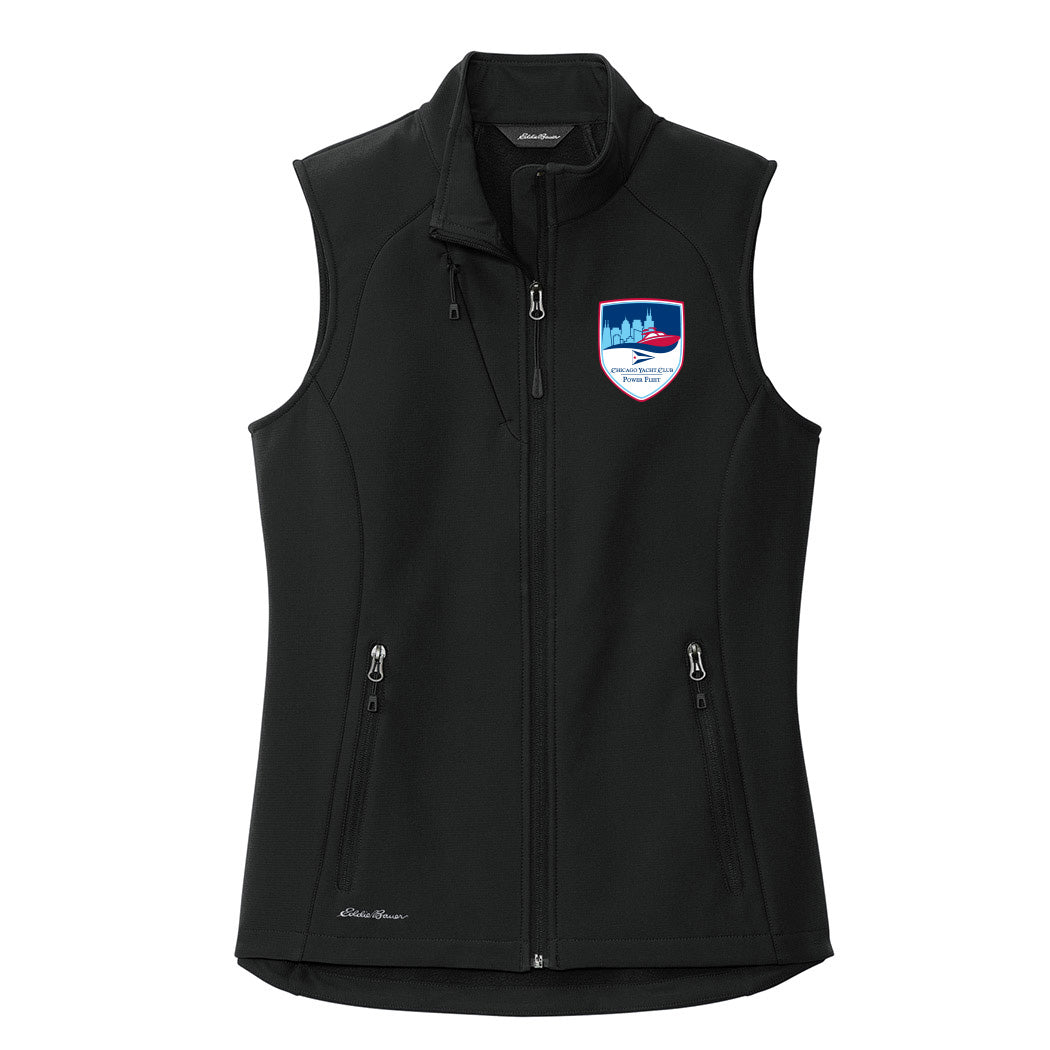 Shield Logo - Power Fleet ~ Stretch Soft Shell Vest ~ Chicago Yacht Club