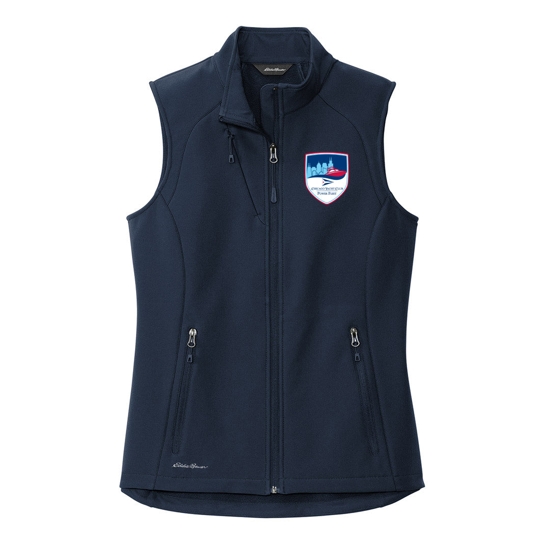 Shield Logo - Power Fleet ~ Stretch Soft Shell Vest ~ Chicago Yacht Club