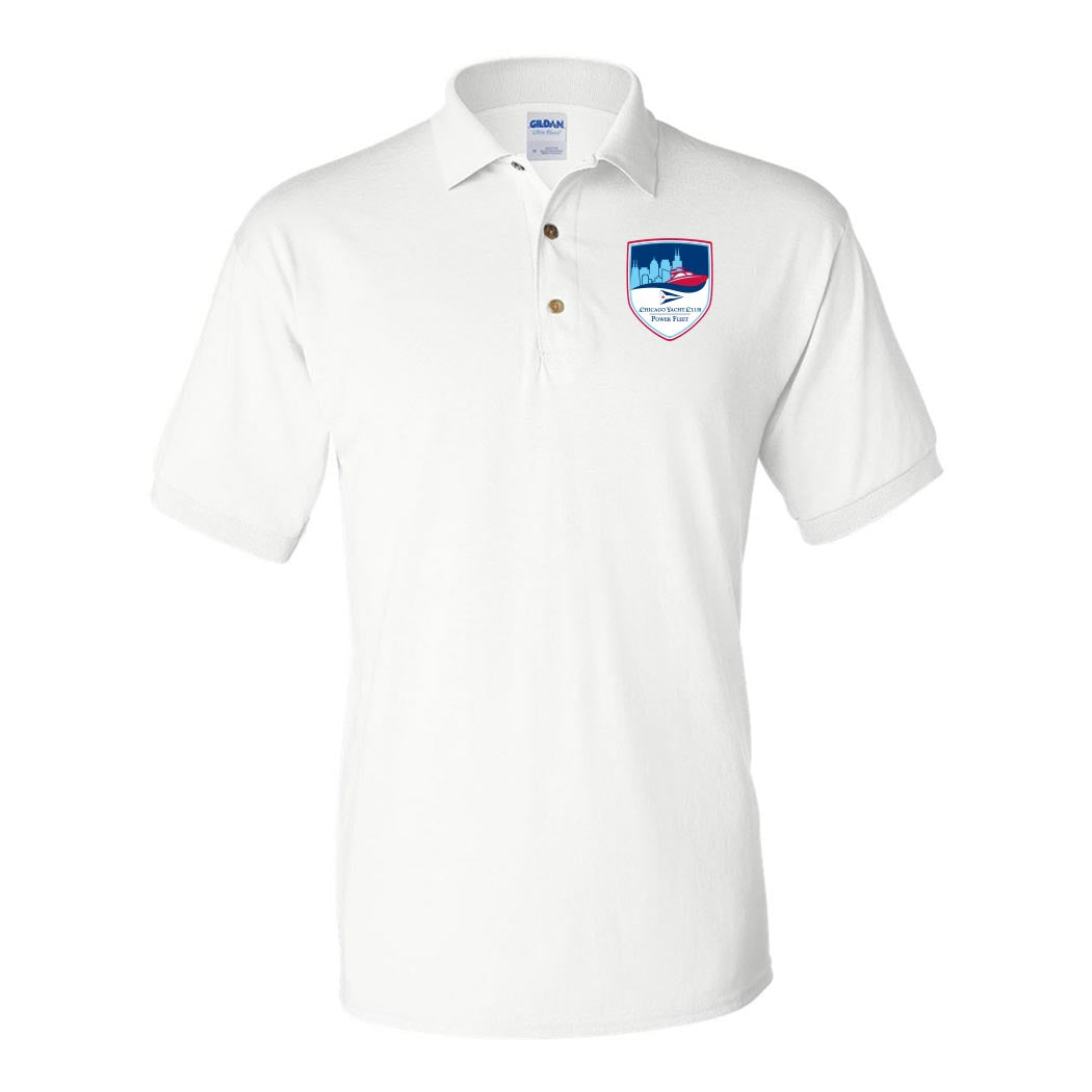 Shield Logo - Power Fleet ~ 50/50 Polo ~ Chicago Yacht Club