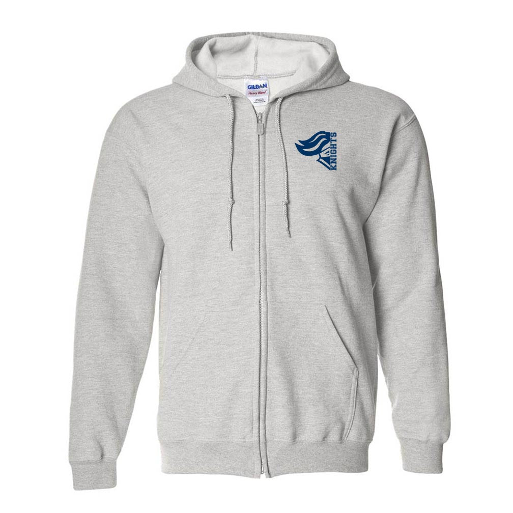 Side Knights ~ Zip Hoodie ~ Chappell Elementary School-ash