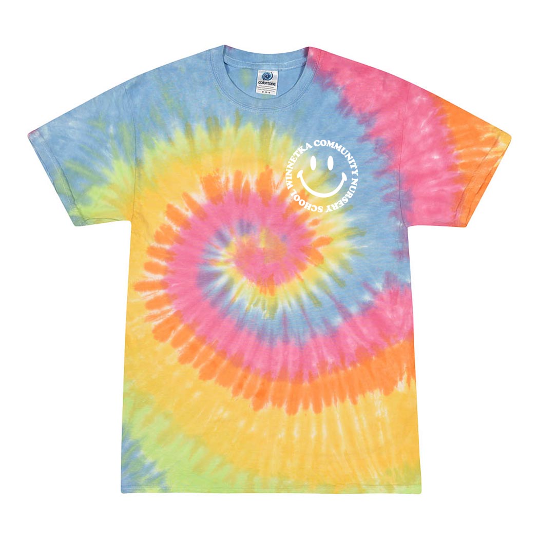 Smiley ~ Toddler Tie-Dye T-Shirt ~ Winnetka Community Nursery School-eternity