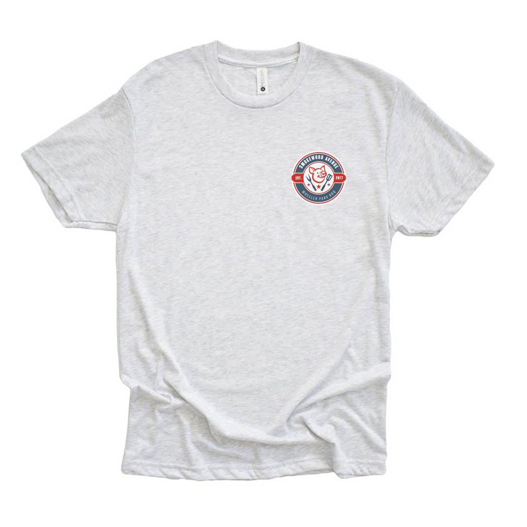 Small Smokewood BBQ ~ Triblend T-Shirt ~ Smokewood Ave BBQ