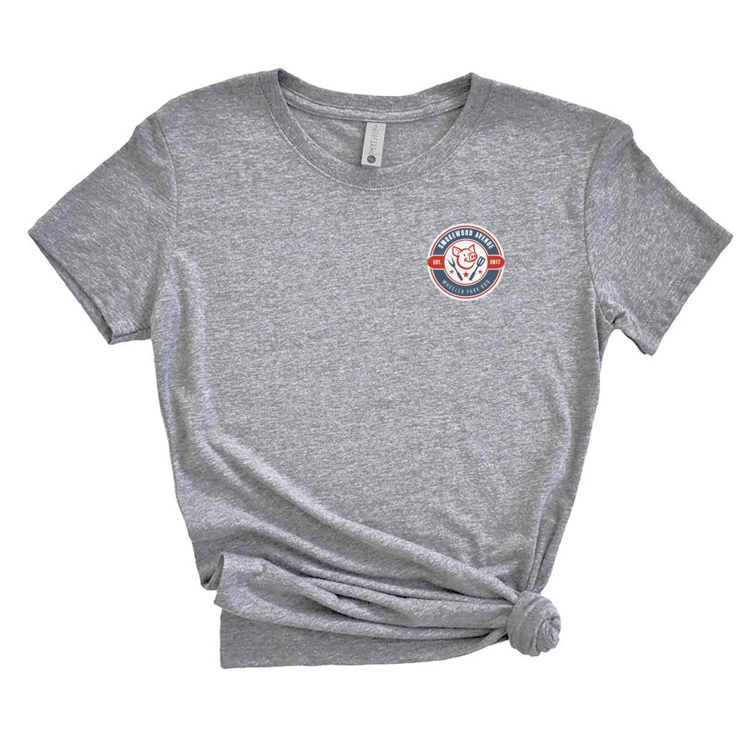 Small Smokewood BBQ ~ Triblend T-Shirt ~ Smokewood Ave BBQ