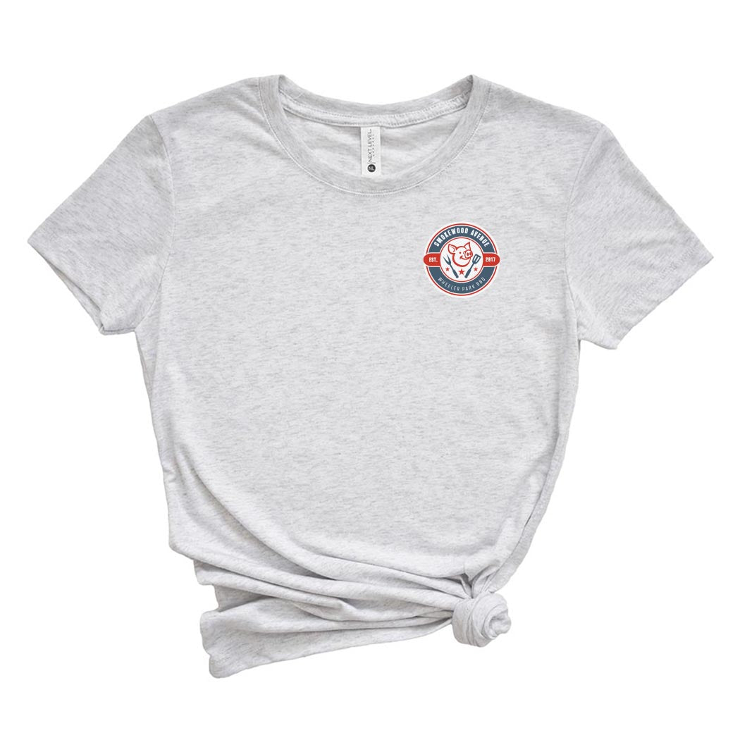 Small Smokewood BBQ ~ Triblend T-Shirt ~ Smokewood Ave BBQ