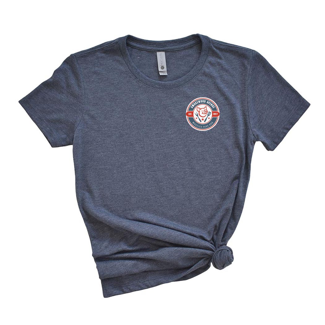 Small Smokewood BBQ ~ Triblend T-Shirt ~ Smokewood Ave BBQ