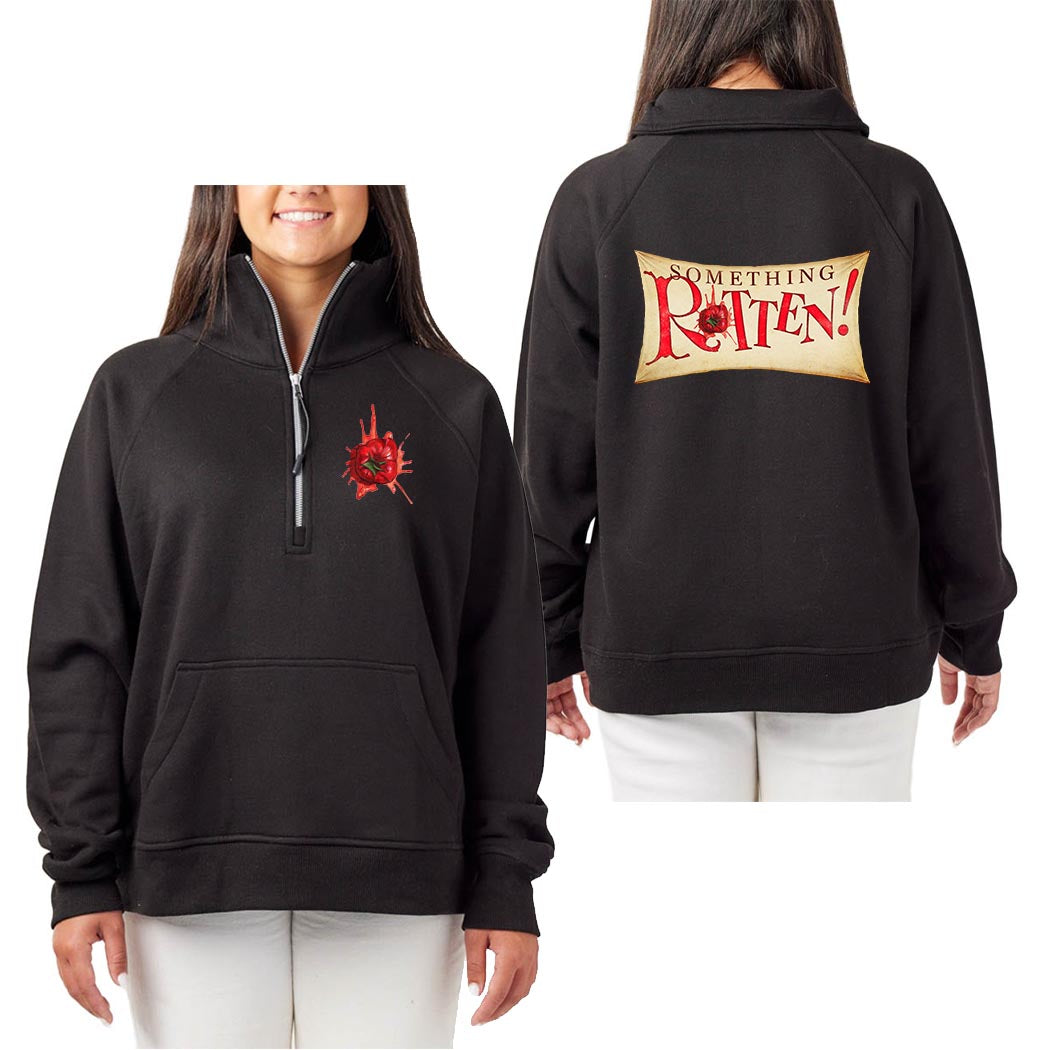Something Rotten ~ Ladies Boxy Half Zip Fleece ~ Prospect Theatre