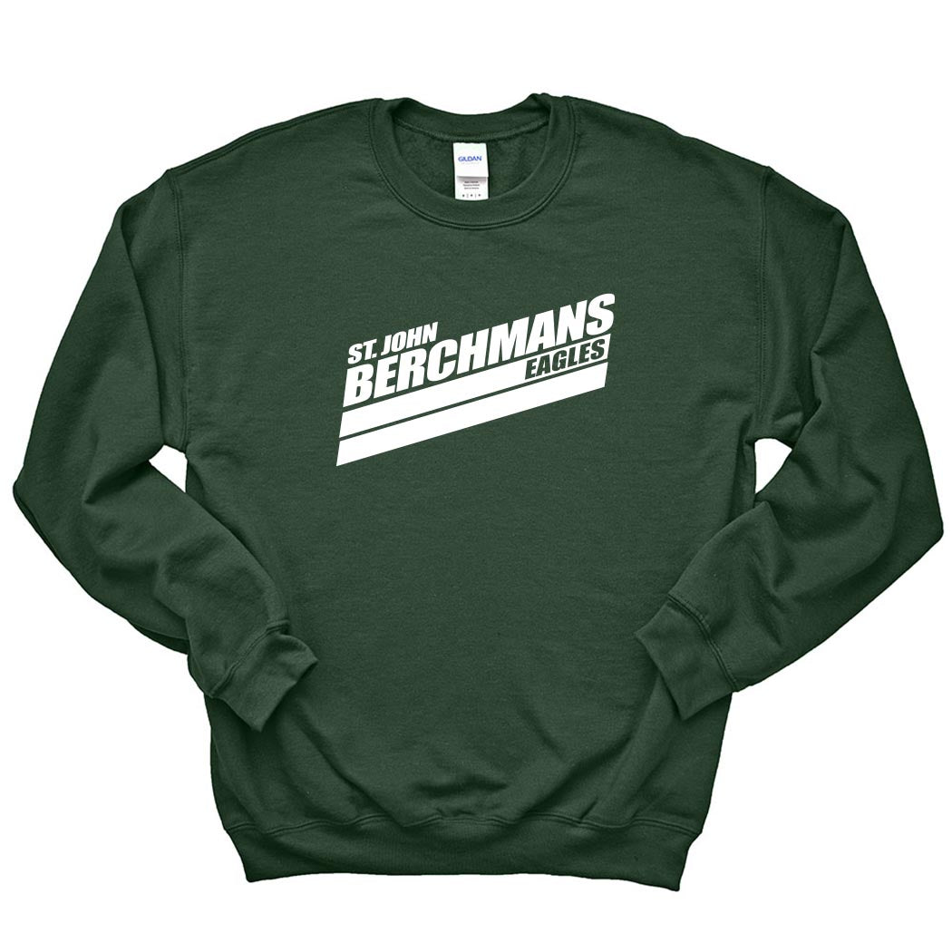 Speed Stripes Berchman Eagles ~ Crewneck Sweatshirt ~ St. John Berchmans