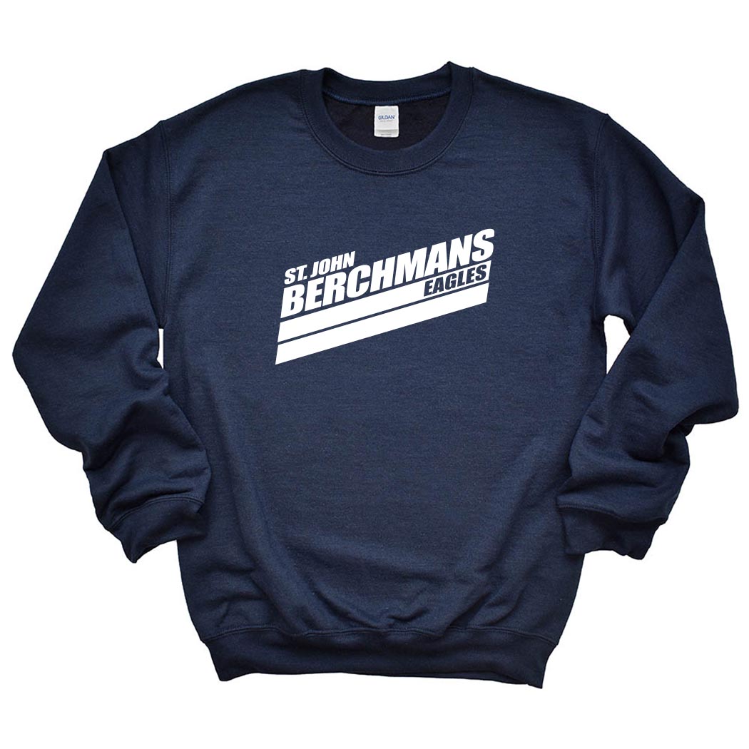 Speed Stripes Berchman Eagles ~ Crewneck Sweatshirt ~ St. John Berchmans