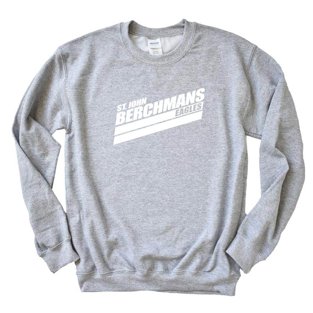 Speed Stripes Berchman Eagles ~ Crewneck Sweatshirt ~ St. John Berchmans