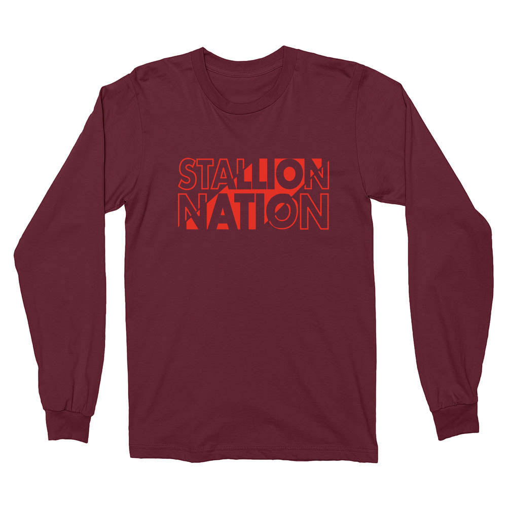 Stallion Nation ~ Cotton Long Sleeve T-Shirt ~ Nettelhorst School