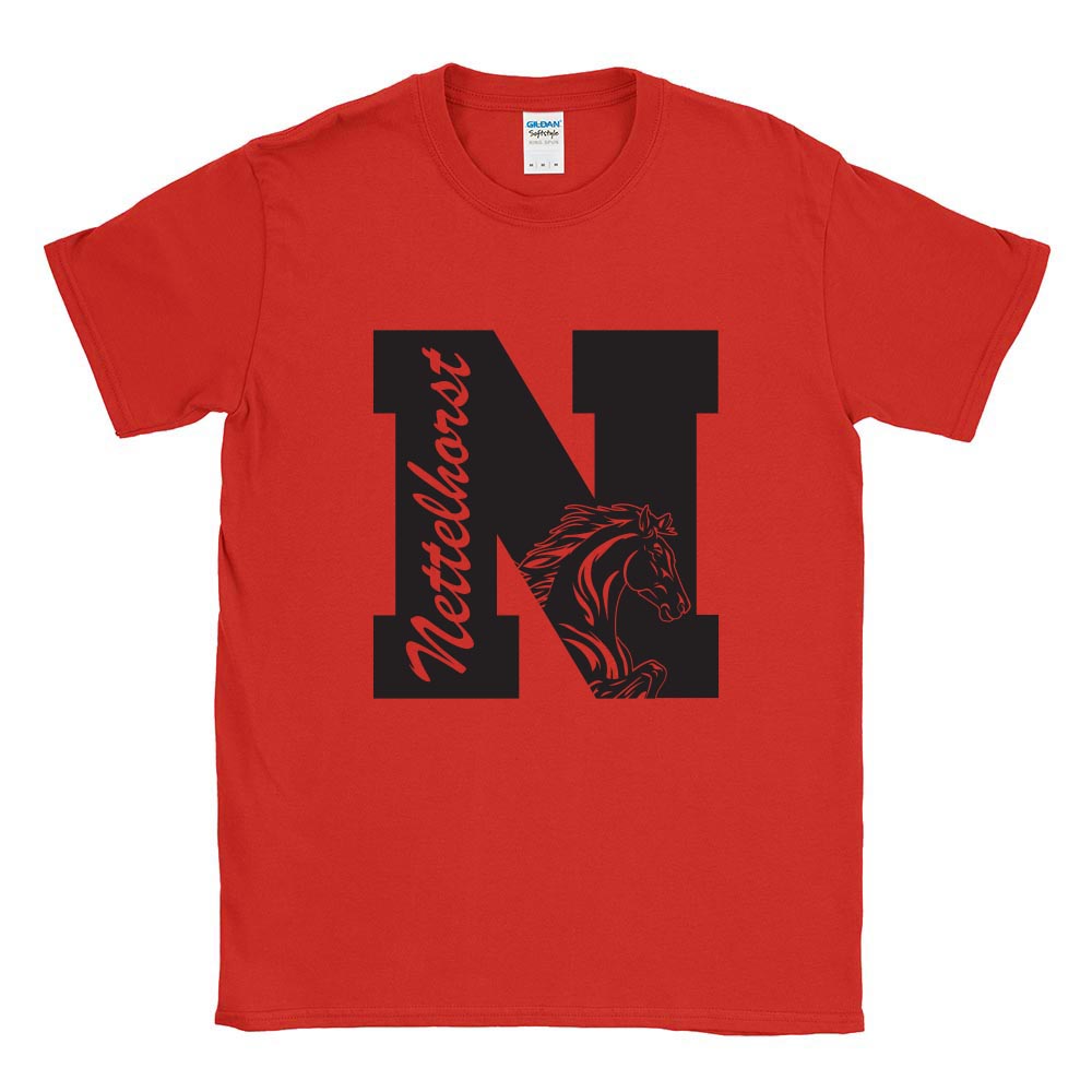 Stallion Stamp ~ Cotton T-Shirt ~ Nettelhorst School