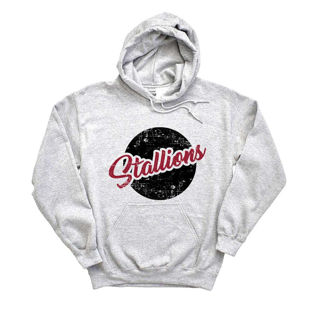 Stallions Distressed Script ~ Hoodie ~ Nettelhorst School