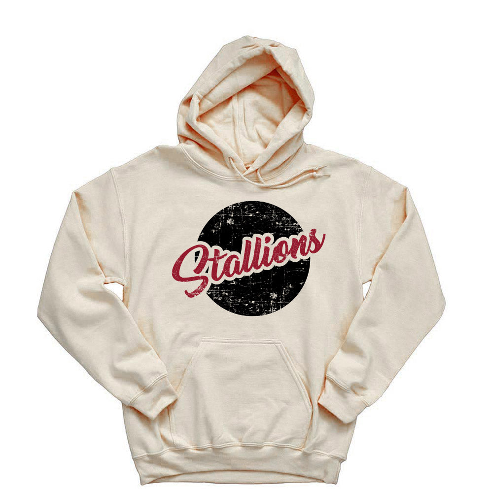 Stallions Distressed Script ~ Hoodie ~ Nettelhorst School