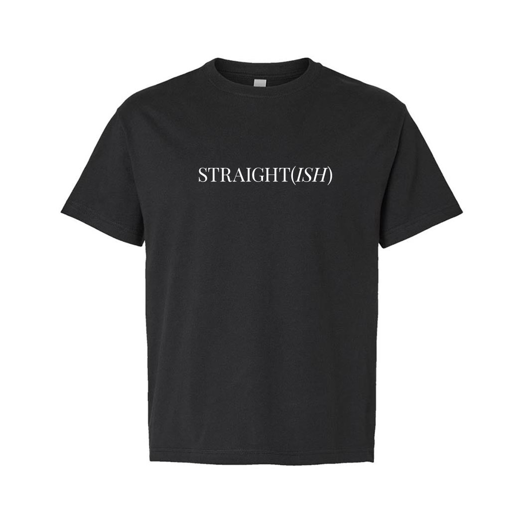 Straight(ish) ~ Youth Heavyweight Cotton T-Shirt ~ humanKIND pride