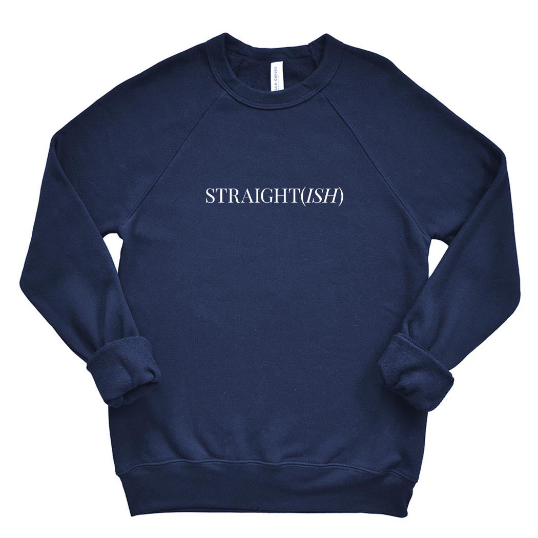 Straight(ish) ~ Youth Raglan Crewneck Sweatshirt ~ humanKIND