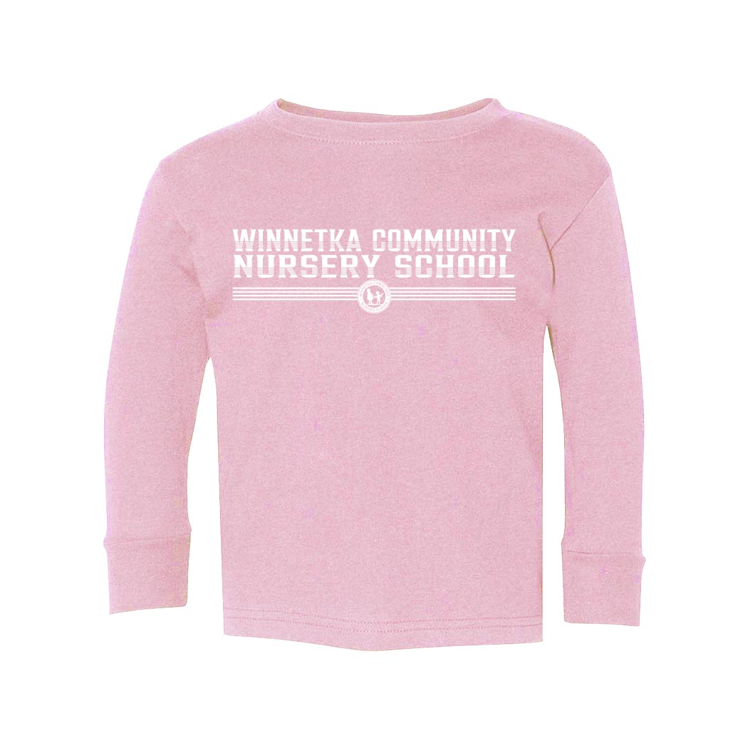 Stripes ~ Toddler Jersey Long Sleeve T-Shirt ~ Winnetka Community Nursery School