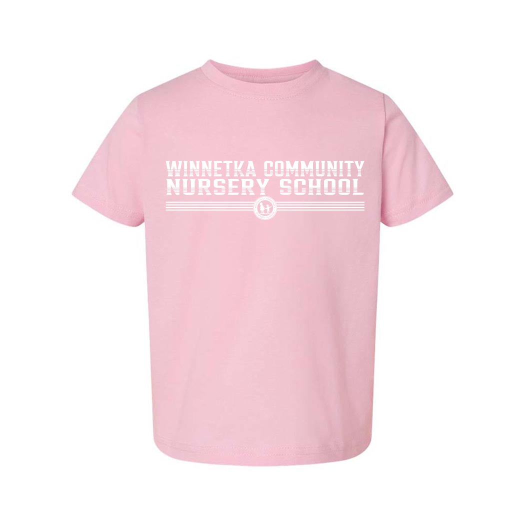 Stripes ~ Toddler Jersey T-Shirt ~ Winnetka Community Nursery School