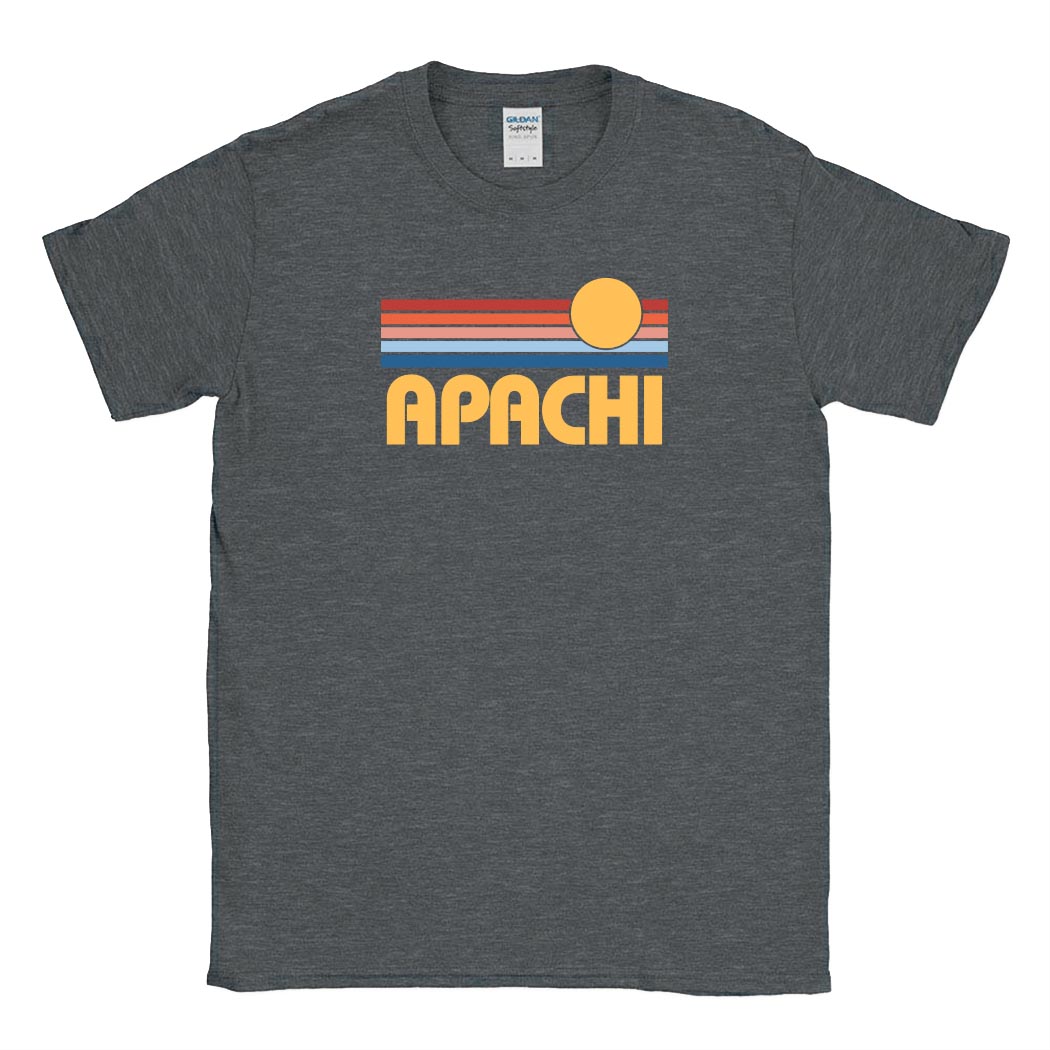 Sunset Stripes ~ Cotton T-Shirt ~ Apachi Day Camp