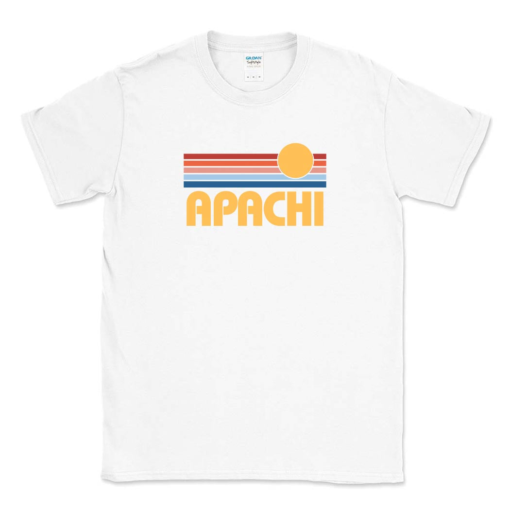 Sunset Stripes ~ Cotton T-Shirt ~ Apachi Day Camp