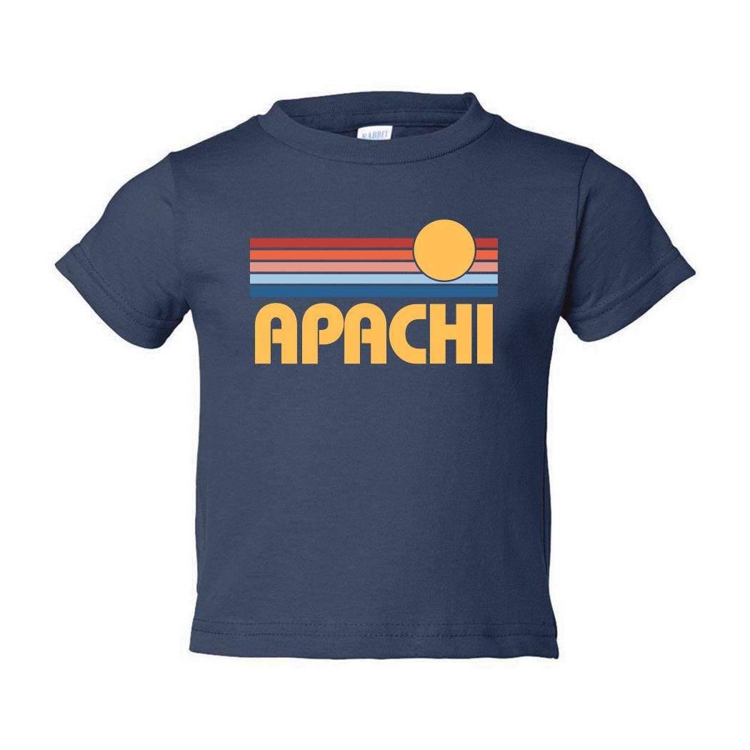 Sunset Stripes ~ Toddler Jersey T-Shirt ~ Apachi Day Camp
