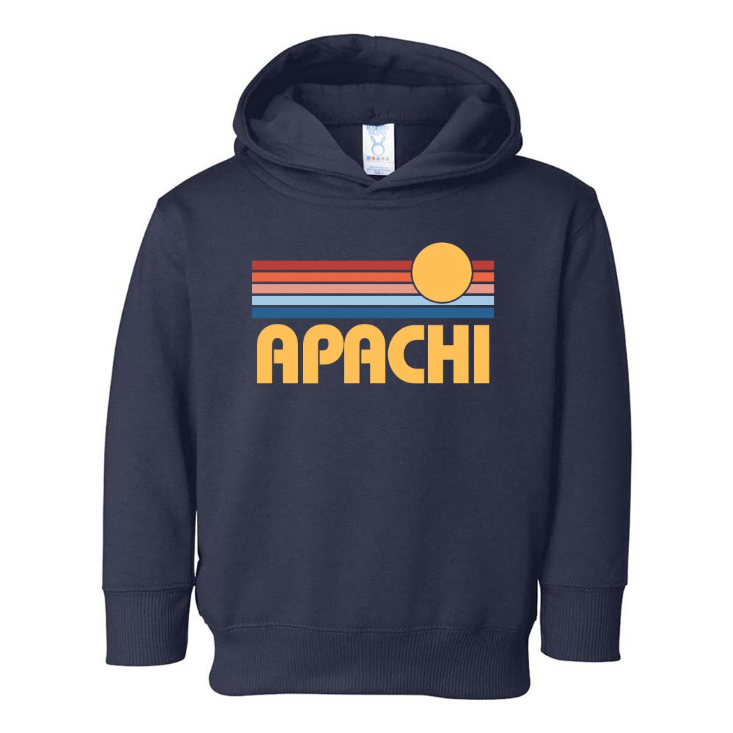 Sunset Stripes ~ Toddler Hoodie ~ Apachi Day Camp