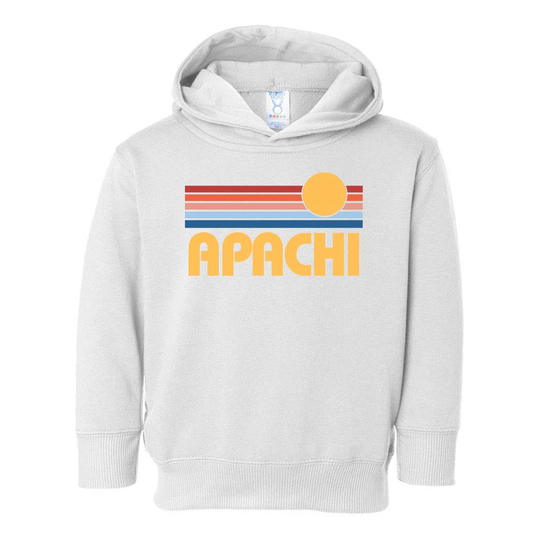 Sunset Stripes ~ Toddler Hoodie ~ Apachi Day Camp