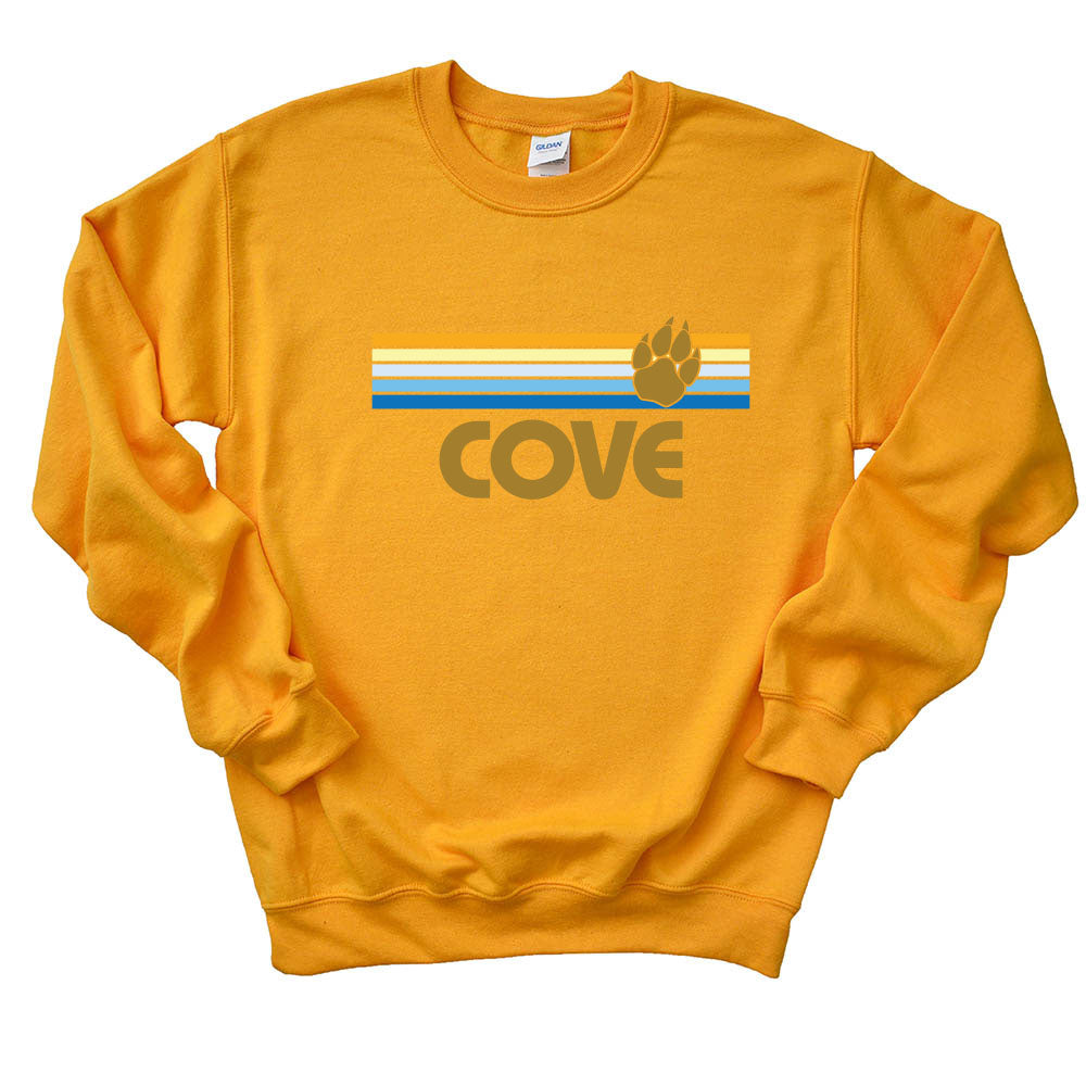 Sunset Stripes ~ Crewneck Sweatshirt ~ The Cove School