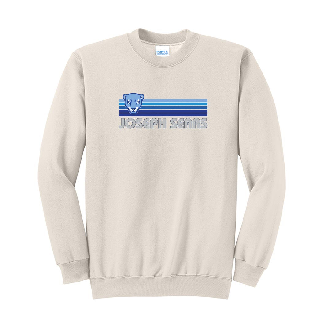 Sunset Stripes ~ Crewneck Sweatshirt ~ Joseph Sears School