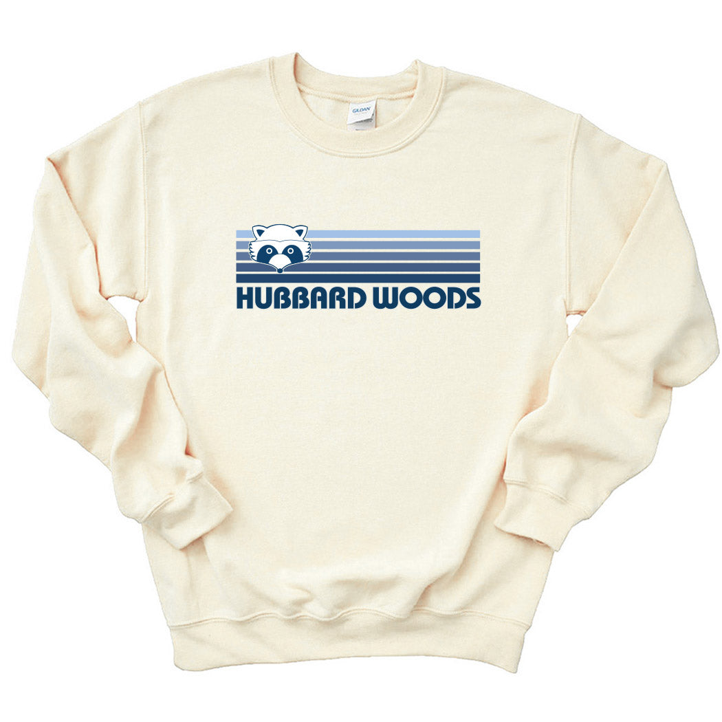 Sunset Stripes ~ Crewneck Sweatshirt ~ Hubbard Woods Elementary School