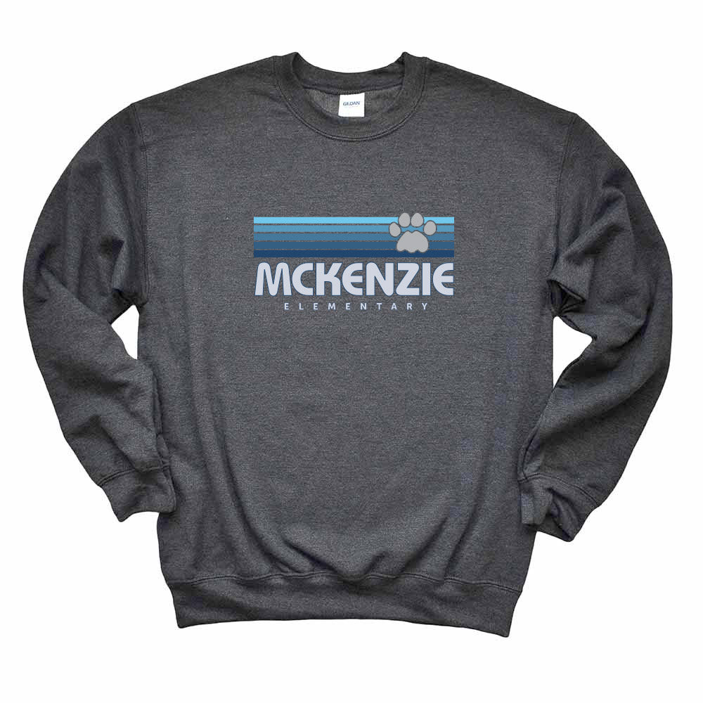 Sunset Stripes McKenzie ~ Crewneck Sweatshirt ~ McKenzie Elementary School