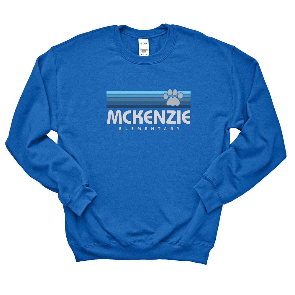 Sunset Stripes McKenzie ~ Crewneck Sweatshirt ~ McKenzie Elementary School