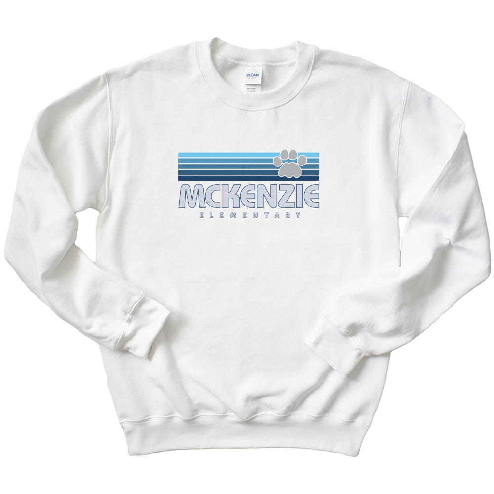 Sunset Stripes McKenzie ~ Crewneck Sweatshirt ~ McKenzie Elementary School
