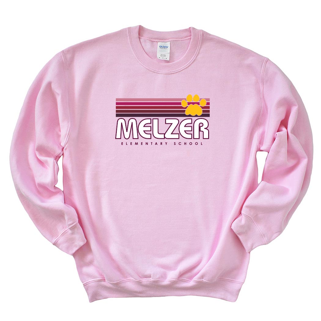 Sunset Stripes ~ Crewneck Sweatshirt ~ Melzer Elementary School