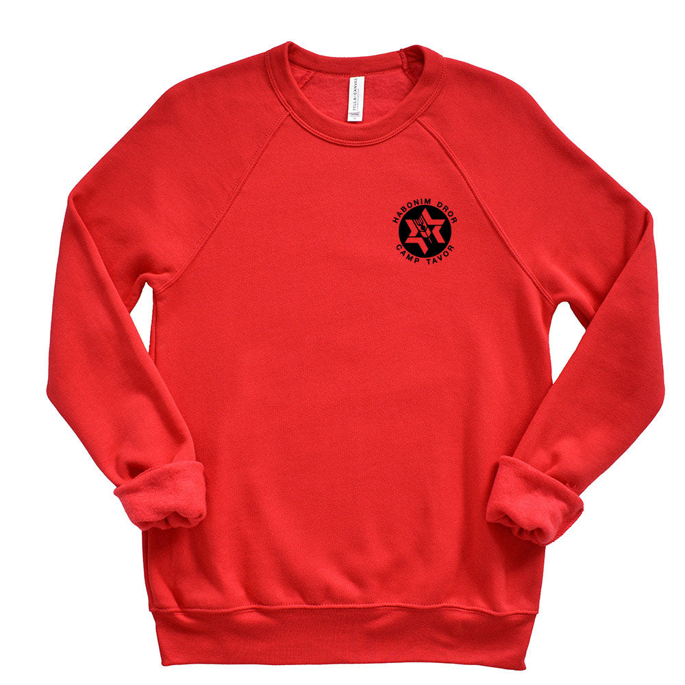 Fleece ~ Raglan Crewneck Sweatshirt ~ Camp Tavor