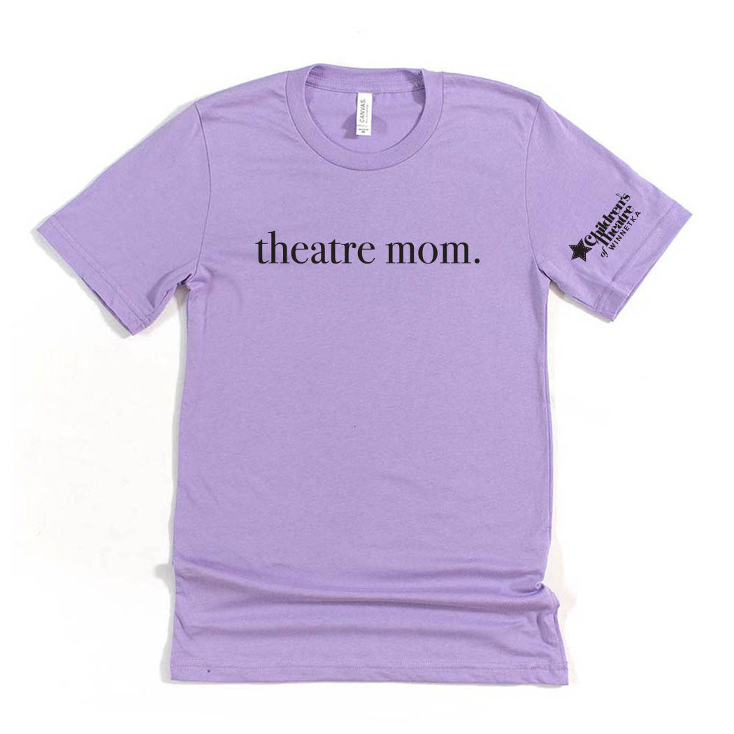 Theatre Mom ~ Jersey T-Shirt ~ Children's Theatre of Winnetka-dark lavender