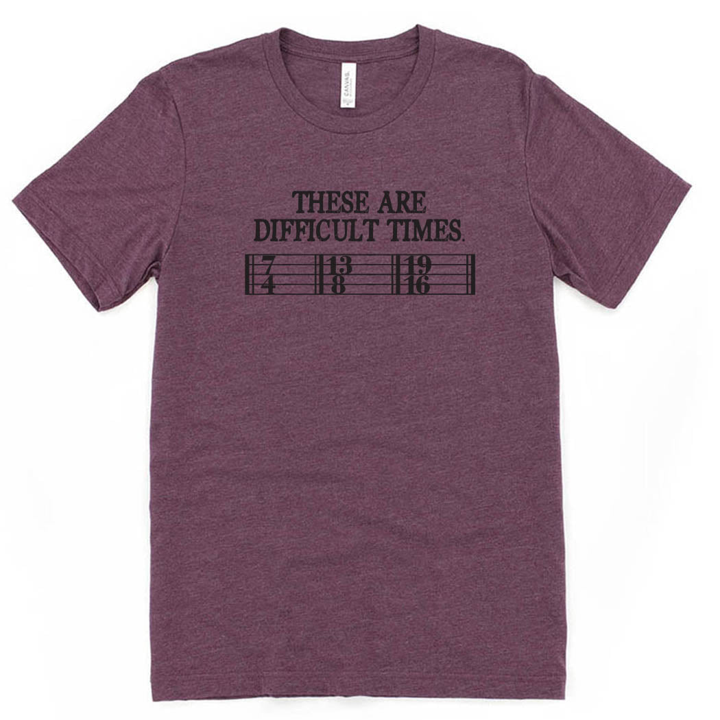 These Are Difficult Times ~ Youth Jersey T-Shirt ~ humanKIND