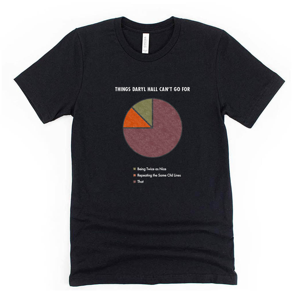 Things Daryl Hall Can't Go For ~ Jersey T-Shirt ~ humanKIND