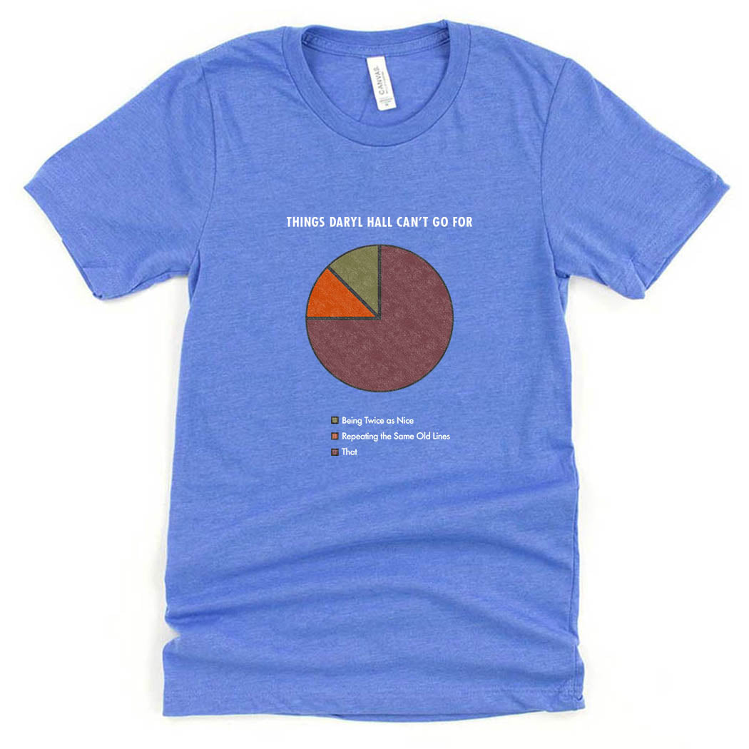 Things Daryl Hall Can't Go For ~ Jersey T-Shirt ~ humanKIND