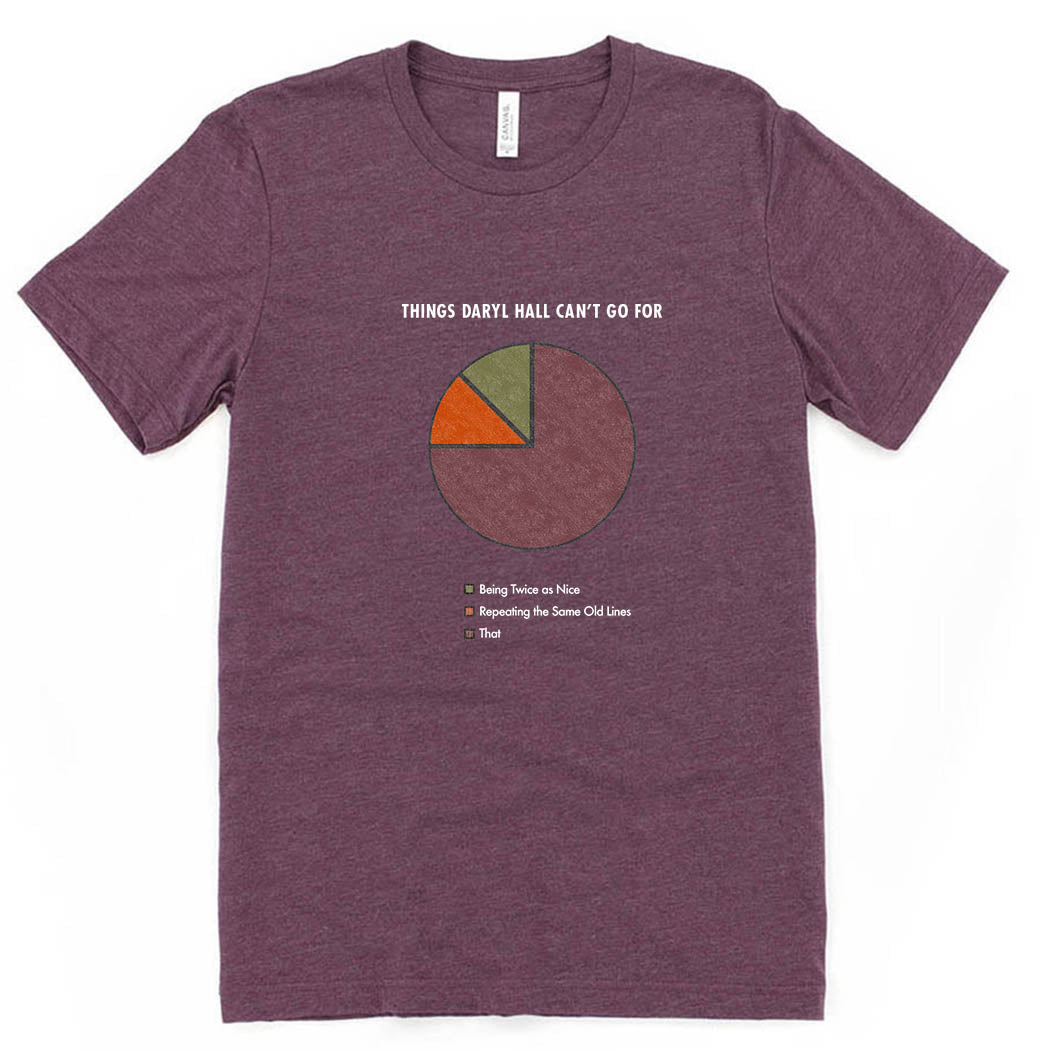 Things Daryl Hall Can't Go For ~ Jersey T-Shirt ~ humanKIND