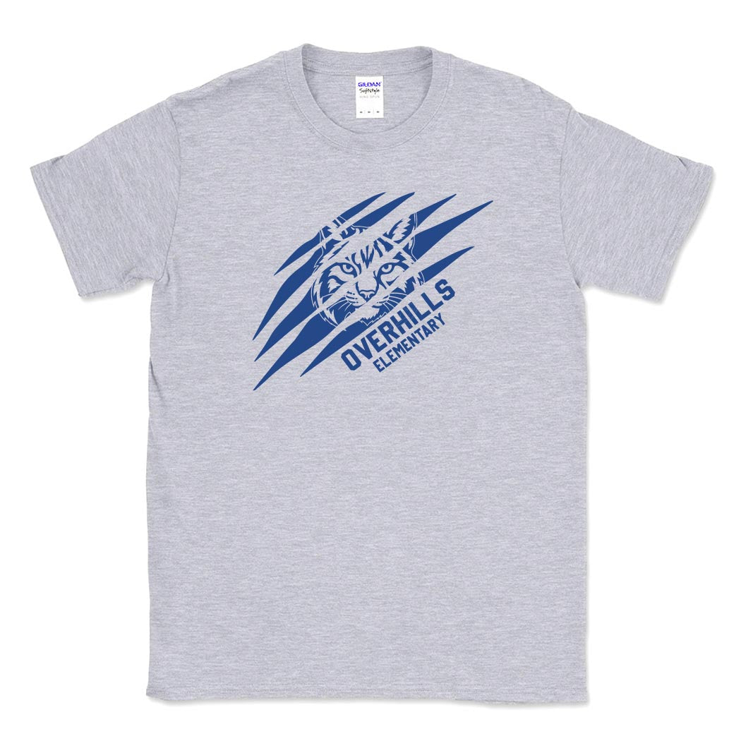 Torn - Overhills Elementary ~ Cotton T-Shirt ~ Overhills Elementary School