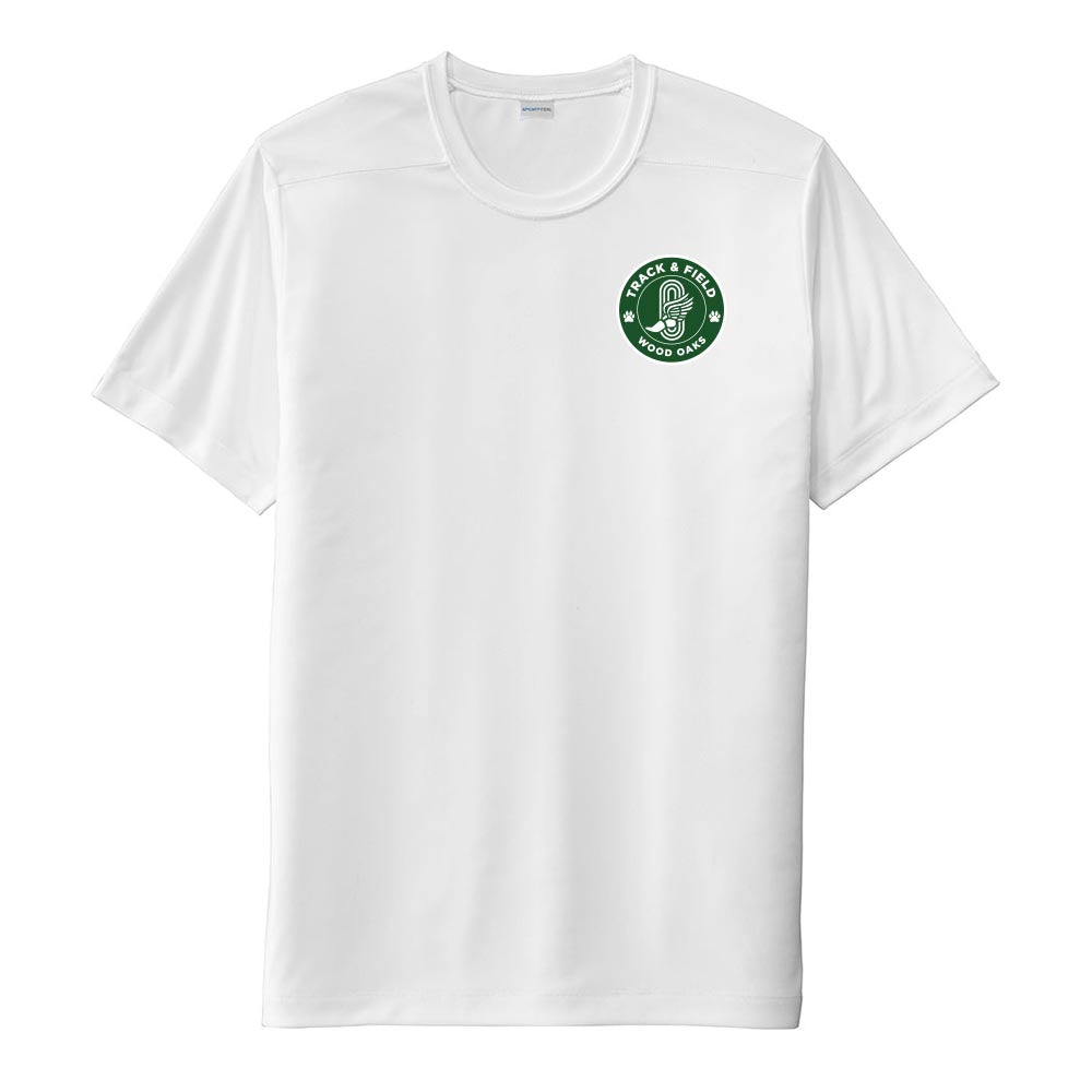 Track & Field Badge ~ Performance Tee ~ Wood Oaks Junior High Athletics