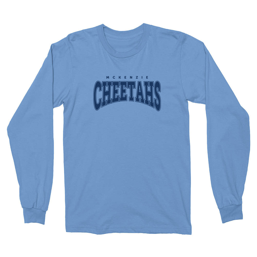 Varsity Cheetahs ~ Cotton Long Sleeve T-Shirt ~ McKenzie Elementary School