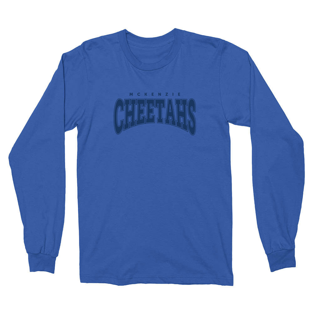 Varsity Cheetahs ~ Cotton Long Sleeve T-Shirt ~ McKenzie Elementary School