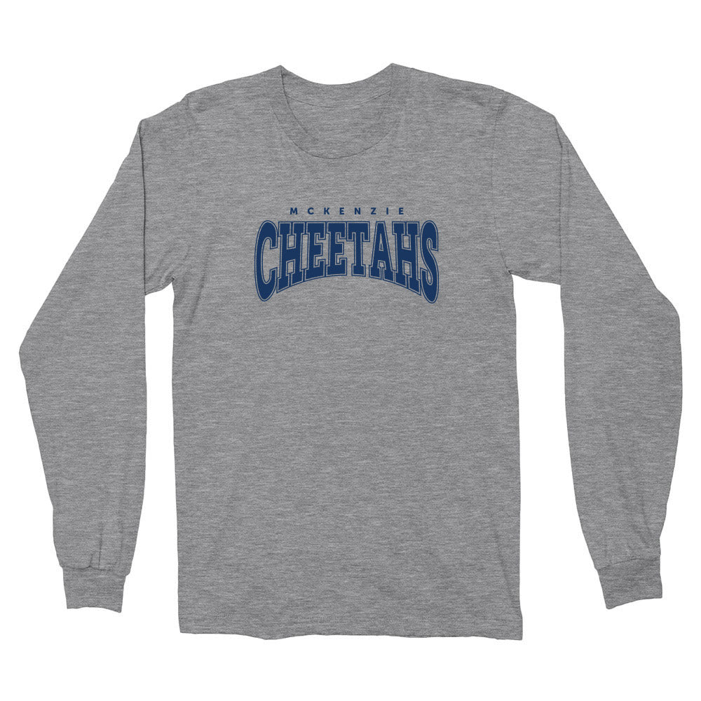 Varsity Cheetahs ~ Cotton Long Sleeve T-Shirt ~ McKenzie Elementary School