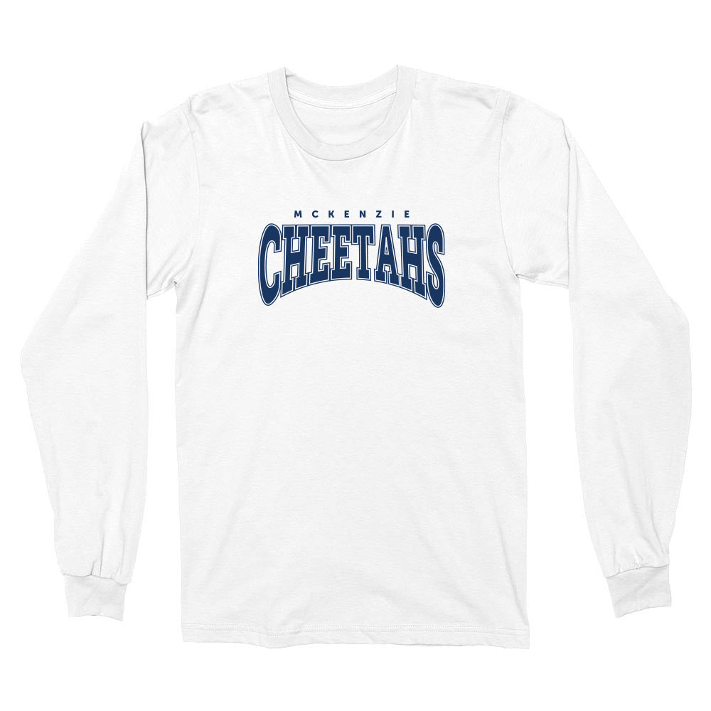 Varsity Cheetahs ~ Cotton Long Sleeve T-Shirt ~ McKenzie Elementary School