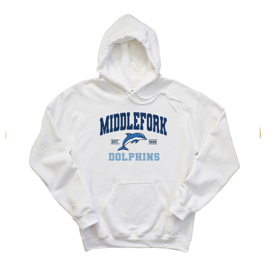 Varsity Dolphins Middlefork ~ Hoodie ~ Middlefork Elementary School