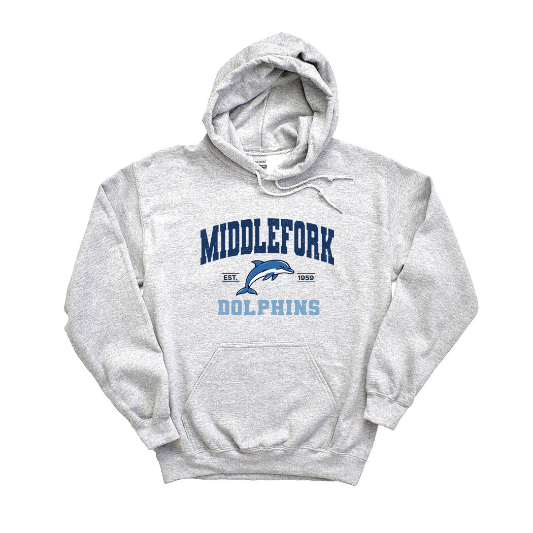 Varsity Dolphins Middlefork ~ Hoodie ~ Middlefork Elementary School